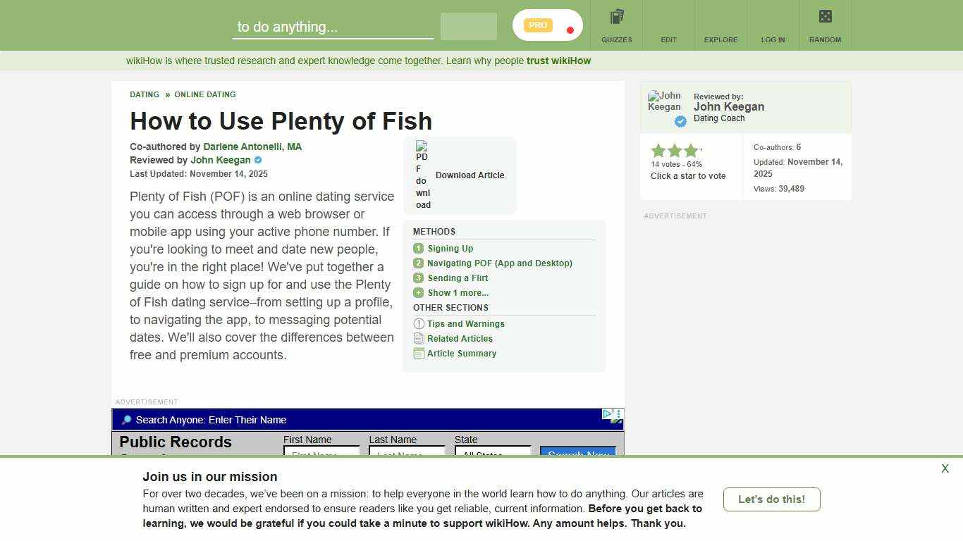 4 Simple Ways to Use Plenty of Fish - wikiHow